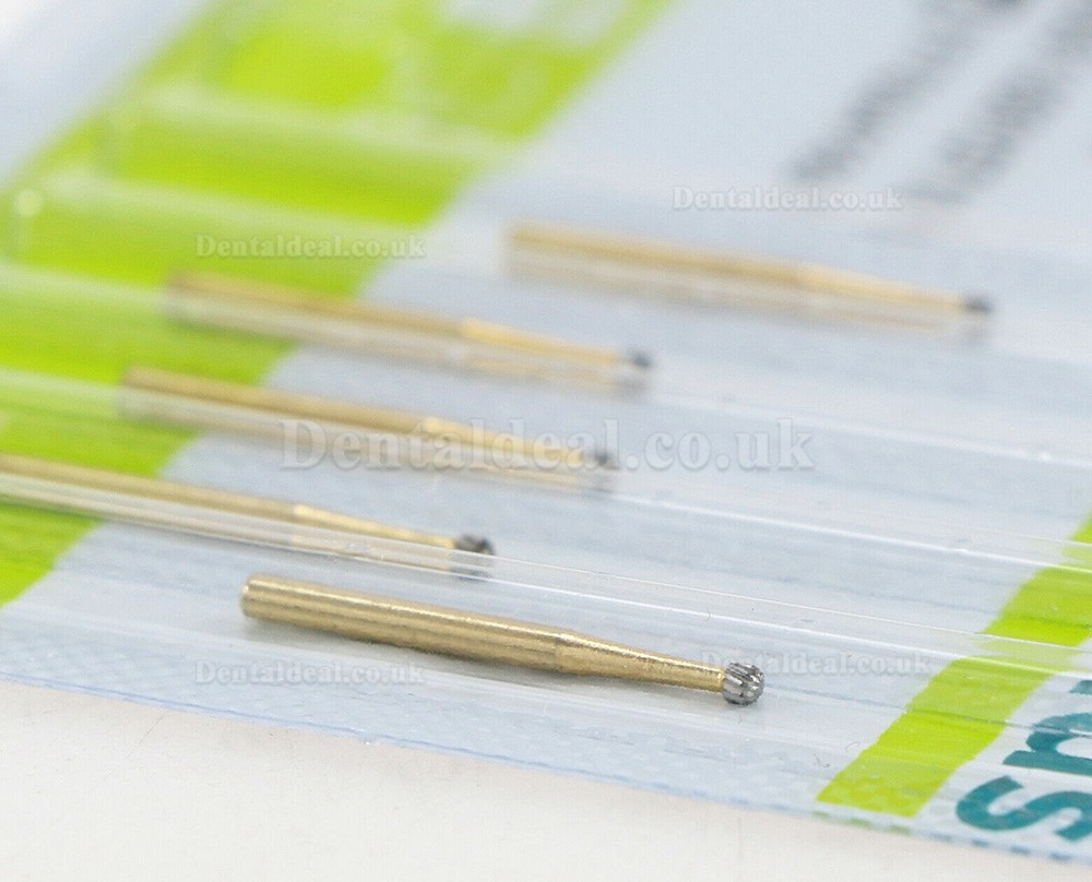 10Pcs WAVE Dental TF 7004 High Speed Drill Trimming Finishing Carbide Round Burs